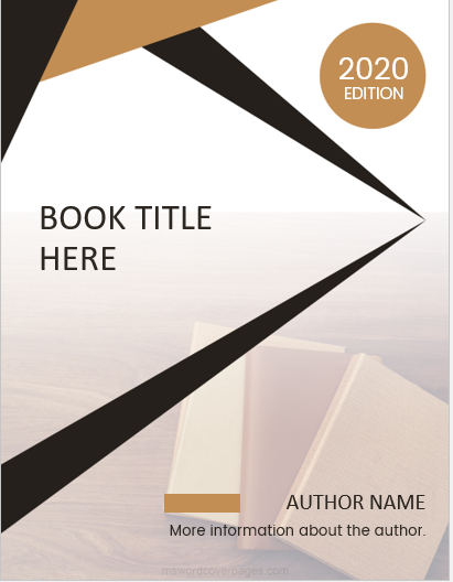 5 Best Editable Book Title Page Templates MS Word Cover Page Templates