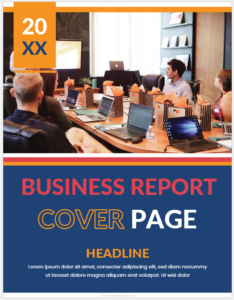 Business Report Cover Page