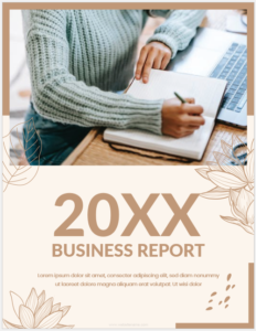 Business Report Cover Page