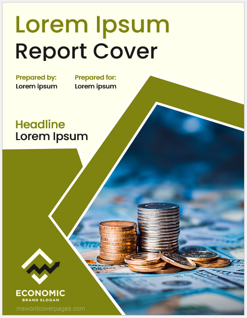 Business Report Cover Page Design