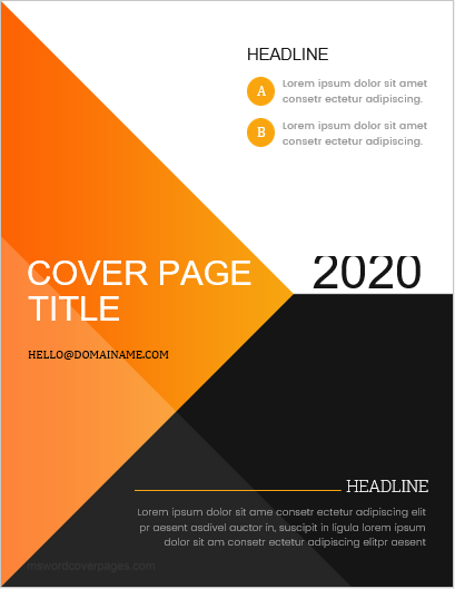 download word cover page company logo project proposal template