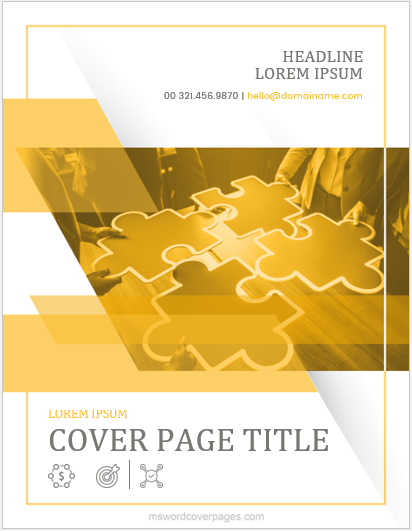 5 Best Report Cover Page Designs For MS Word MS Word Cover Page Templates