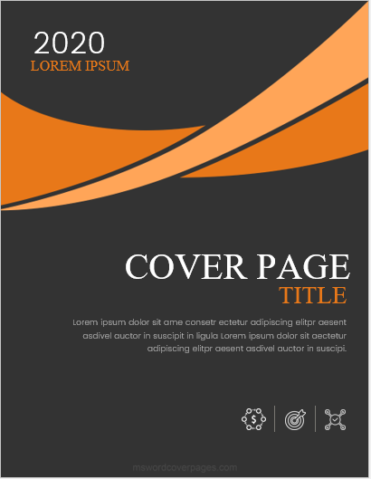 Annual Report Cover Pages MS Word MS Word Cover Page Templates