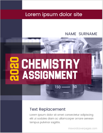 assignment title page download