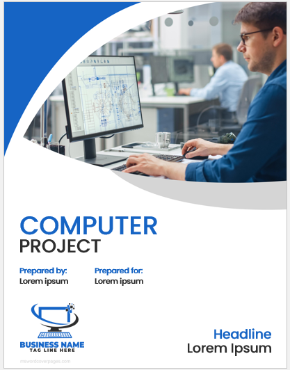 Computer assignment cover page template
