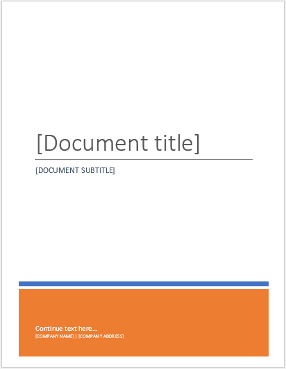 example of assignment cover page