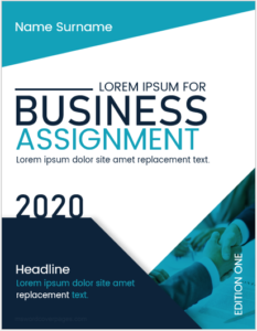 Business Assignment Cover Page Templates | MS Word Cover Page Templates