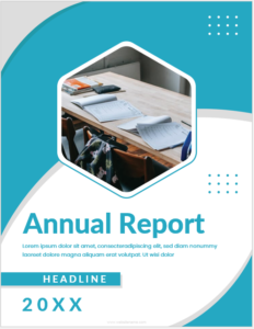 Annual Report Cover Page Template