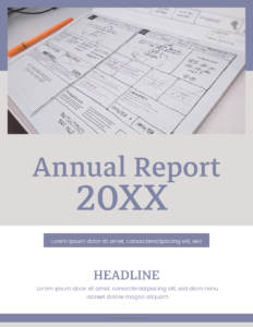 Annual Report Cover Page Template