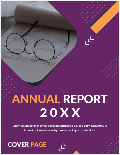 Annual Report Cover Page Template