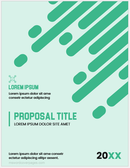 Proposal cover page template