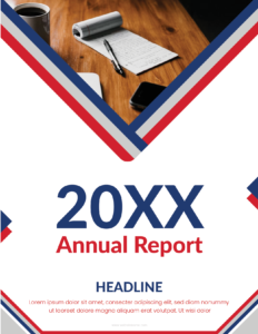 Annual Report Cover Page Template