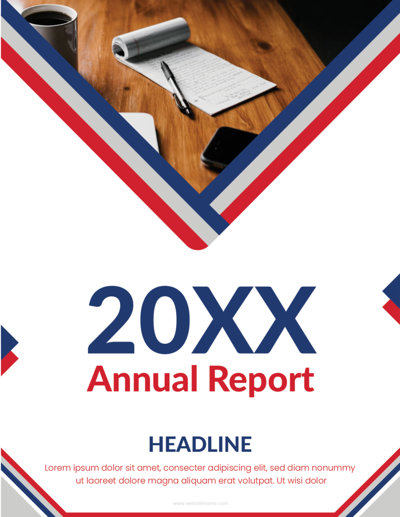 Annual Report Cover Page Template