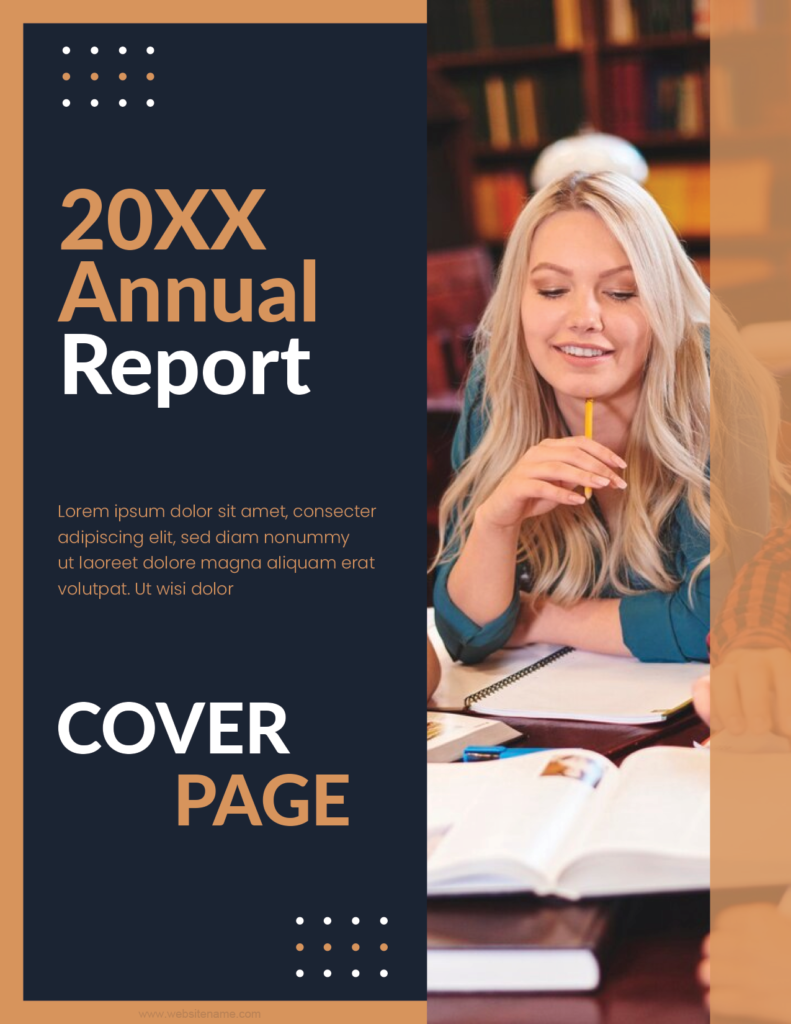 Annual Report Cover Page Template