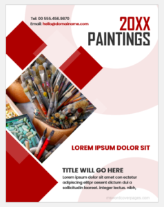 Painting cover page template