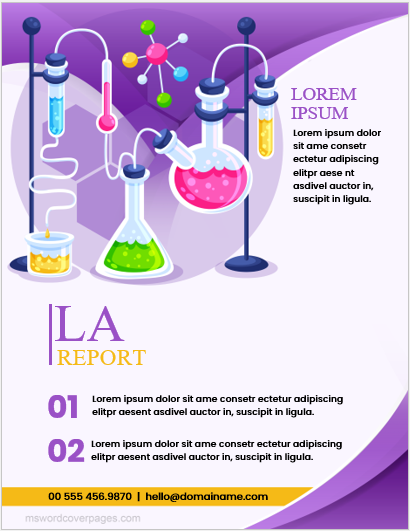 chemistry lab report cover page