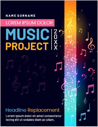 front page of music project file