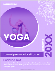 Yoga project cover page