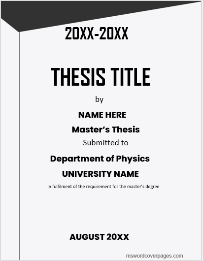 thesis about physics