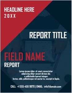 Field report cover page