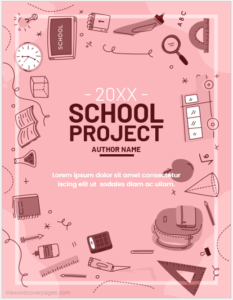 Magazine cover design for school project