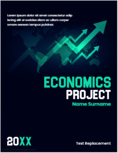 Economics project cover page