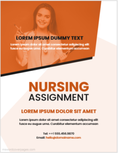 Nursing assignment cover page