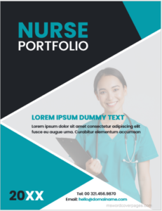 Nursing portfolio cover page template