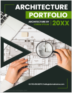 Architecture portfolio cover page 20XX
