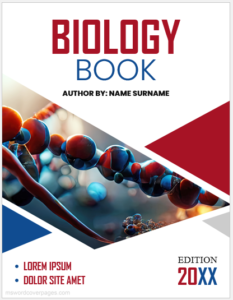 Biology Book Cover Page Template