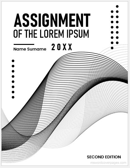 assignment design black and white