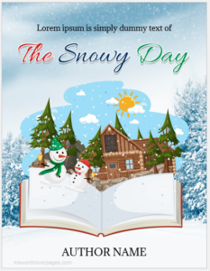 The Snowy Day Book Cover Page Template