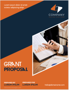 Grant proposal cover page template
