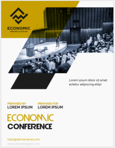 Economic Conference Paper Cover Page