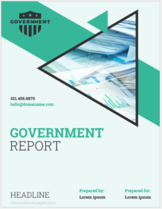 Government Report Cover Page