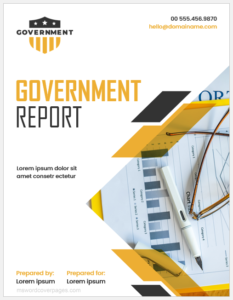 Government Report Cover Page