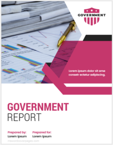 Government Report Cover Page