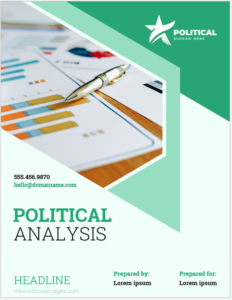 Political Analysis Report Cover Page