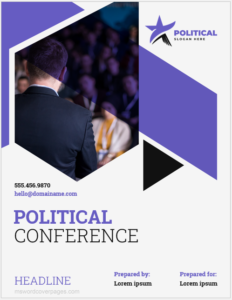 Political Conference Paper Cover Page