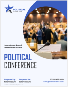 Political Conference Paper Cover Page